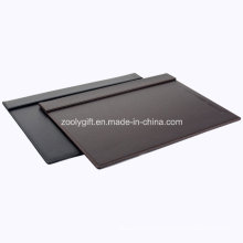 Quality PU Leather Desk Pad with Magnet Top Panel and Pen Slot